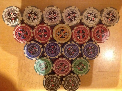 100 profi laser poker chips - 100,