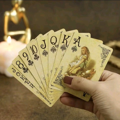 Vintage pokerkarten set retro - set,