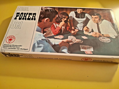 Vintage poker set ass - vintage,