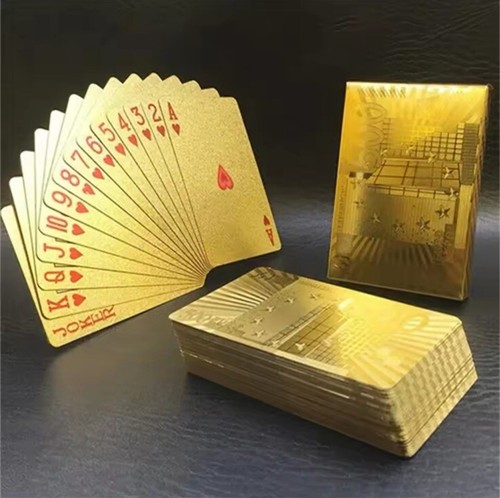 Hochwertige pokerkarten gold - hochwertige,