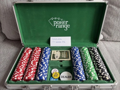 Pokerkoffer mit kartenset - pokerkoffer,