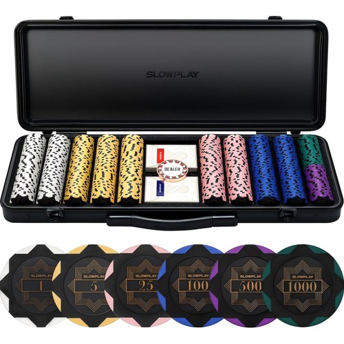 Poker chip set 500 stück - chip,