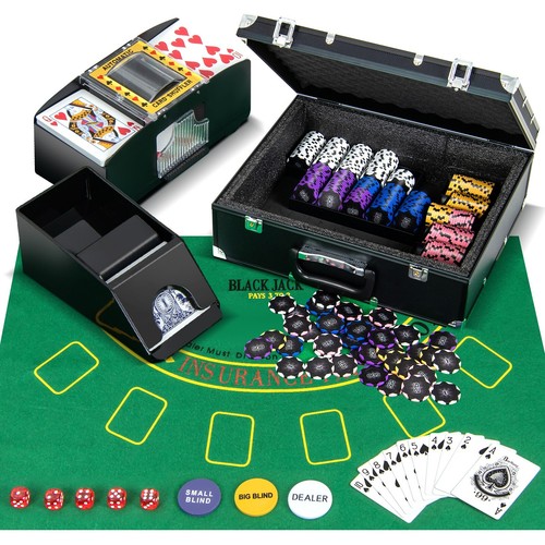Pokerset pokerkoffer alu - pokerset,