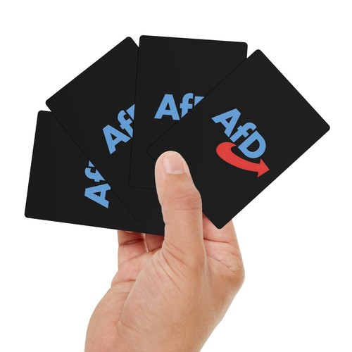 Afd pokerkarten set - afd, lustig
