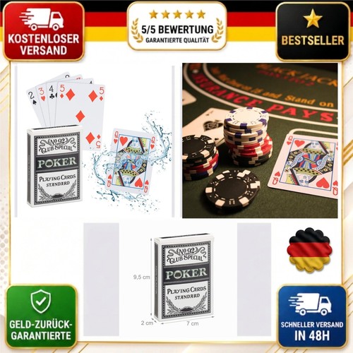 Relaxdays pokerkarten plastik - relaxdays,