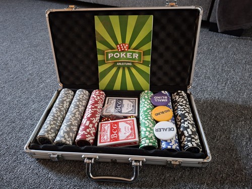Pokerset aluminiumkoffer - pokerset,