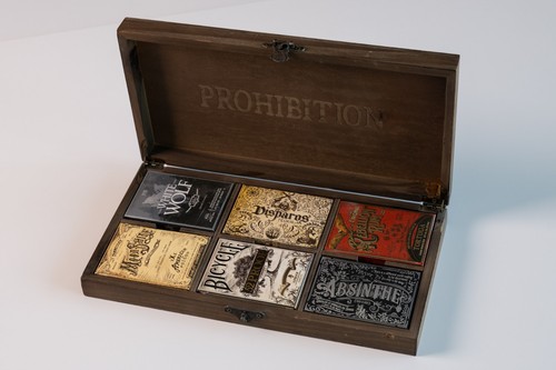 Prohibition playing cards box - prohibition,