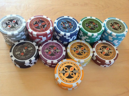 Laser pokerchips farben - laser, 10