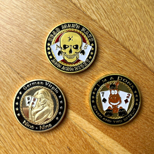 Poker card guard coins - poker,