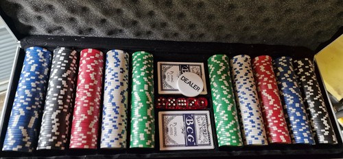 Poker chip set - chip,