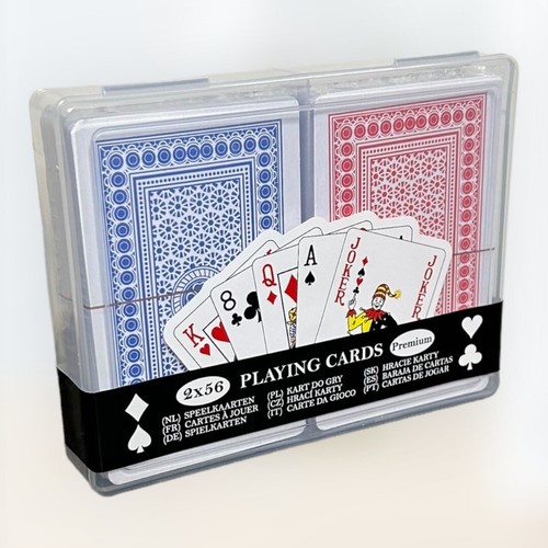 56er spielkarten set blau - set,