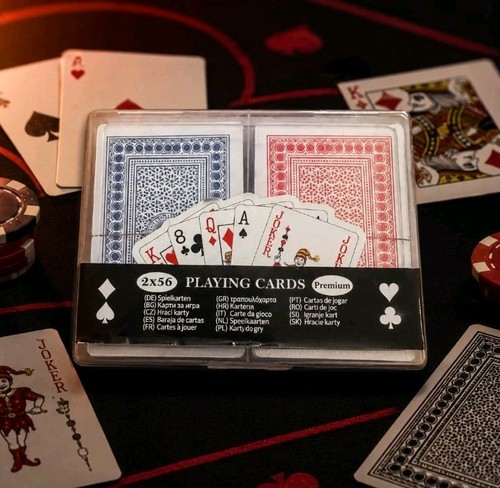Spielkarten 2er set poker skat - spielkarten,