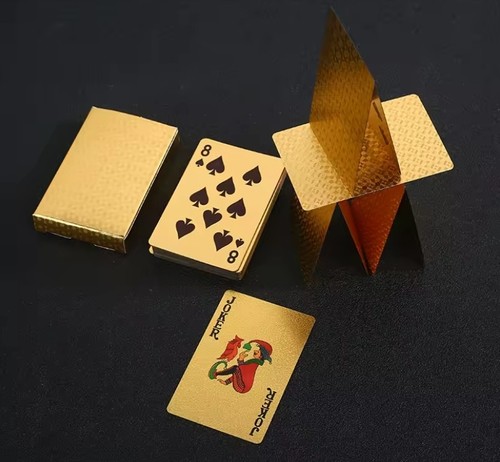 Hochwertige pokerkarten gold - hochwertige,