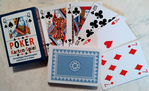 Poker karten spiel 2er - 1x,