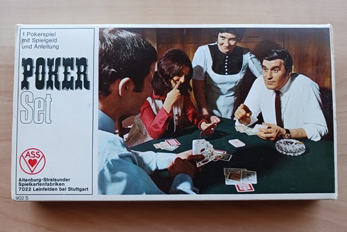 Vintage poker set - vintage, ass