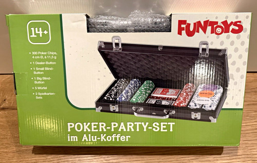 Funtoys pokerkoffer alu - pokerkoffer, alu-koffer