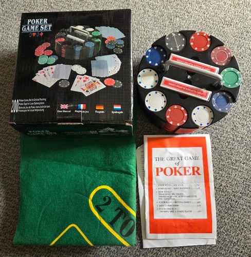 Poker set mit allem zubehör - poker,
