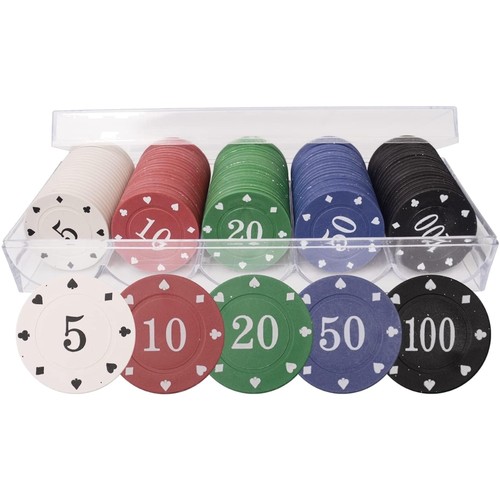 Poker chips set 100 stück - set,
