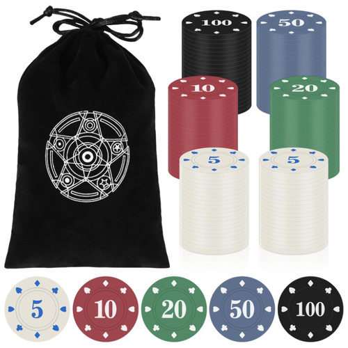120 stück pokerchips set - 120,