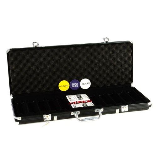 Pokerkoffer black schwarz für